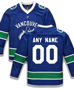 Vancouver Canucks Fanatics Branded Home Replica Custom Jersey - Blue Custom Jerseys Nhl - Robokeg