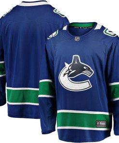 Vancouver Canucks Fanatics Branded Home Team Breakaway Jersey - Blue Nhl - Robokeg