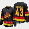 Vancouver Canucks Quinn Hughes 43 2023-24 Alternate Jersey Breakaway Black - Robokeg