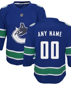 Vancouver Canucks Replica Custom Jersey - Blue Custom Jerseys Nhl - Robokeg