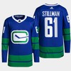 Vancouver Canucks Riley Stillman 61 Blue Alternate Primegreen Jersey 2022-23 - Robokeg