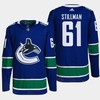 Vancouver Canucks Riley Stillman 61 Blue Home Primegreen Jersey 2022-23 - Robokeg