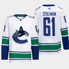 Vancouver Canucks Riley Stillman 61 White Away Jersey 2022-23 - Robokeg