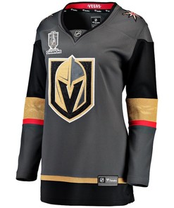 Vegas Golden Knights 2023 Stanley Cup Champions Alternate Breakaway Women Jersey - Black - Robokeg