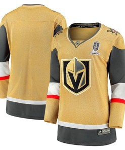 Vegas Golden Knights 2023 Stanley Cup Champions Home Breakaway Women Jersey - Gold - Robokeg