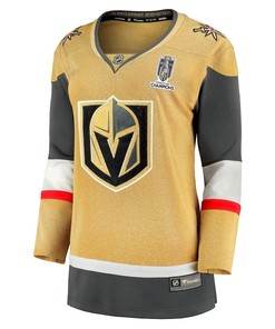 Vegas Golden Knights 2023 Stanley Cup Champions Home Breakaway Women Jersey - Gold - Robokeg