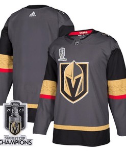 Vegas Golden Knights 2023 Stanley Cup Champions Patch Alternate Breakaway Jersey - Black - Robokeg