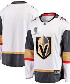 Vegas Golden Knights 2023 Stanley Cup Champions Patch Away Breakaway Jersey - White - Robokeg