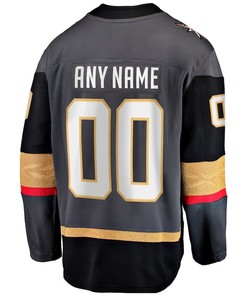 Vegas Golden Knights 2023 Stanley Cup Champions Patch Custom 00 Alternate Breakaway Custom Jersey - Black - Robokeg