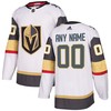 Vegas Golden Knights Adidas Away Authentic Custom Jersey - White Custom Jerseys Nhl - Robokeg
