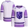 Vegas Golden Knights Adidas Hockey Fights Cancer Primegreen Authentic Blank Practice Jersey - White/purple Nhl - Robokeg