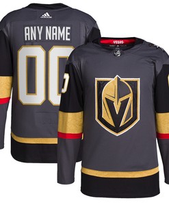 Vegas Golden Knights Adidas Home Authentic Pro Custom Jersey Gray Custom Jerseys Nhl - Robokeg