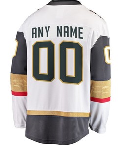 Vegas Golden Knights Away Breakaway Custom Jersey - White - Robokeg