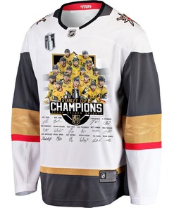 Vegas Golden Knights Celebrating Vegas' Championship 2023 Stanley Cup Men Jersey - White - Robokeg
