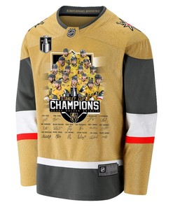 Vegas Golden Knights Celebrating Vegas' Championship 2023 Stanley Cup Men Jersey - Yellow - Robokeg