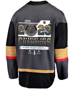 Vegas Golden Knights Championship Success 2023 Stanley Cup Men Jersey - Black - Robokeg