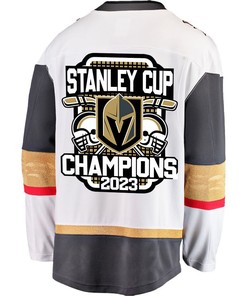 Vegas Golden Knights Crowned Champions 2023 Stanley Cup Men Jersey - White - Robokeg