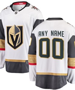 Vegas Golden Knights Fanatics Branded Away Breakaway Custom Jersey - White Custom Jerseys Nhl - Robokeg