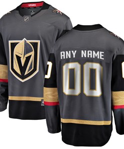 Vegas Golden Knights Fanatics Branded Home Breakaway Custom Jersey Black Custom Jerseys Nhl - Robokeg