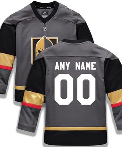 Vegas Golden Knights Fanatics Branded Replica Custom Jersey - Black Custom Jerseys Nhl - Robokeg
