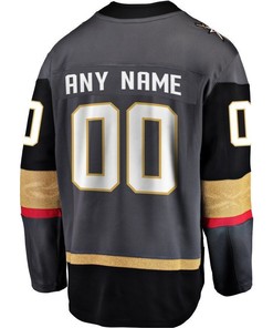 Vegas Golden Knights Home Breakaway Custom Jersey - Black - Robokeg