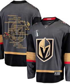Vegas Golden Knights Players List 2023 Stanley Cup Men Jersey - Black - Robokeg