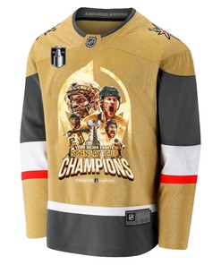 Vegas Golden Knights Unleashing Greatness 2023 Champions Stanley Cup Men Jersey - Gold - Robokeg