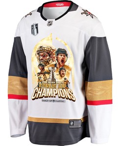 Vegas Golden Knights Unleashing Greatness 2023 Champions Stanley Cup Men Jersey - White - Robokeg