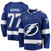 Victor Hedman 77 Tampa Bay Lightning Stanley Cup 2023 Playoffs Patch Home Breakaway Men Jersey - Blue - Robokeg