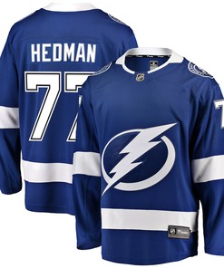 Victor Hedman Tampa Bay Lightning Fanatics Branded Home Premier Breakaway Player Jersey - Blue Nhl - Robokeg