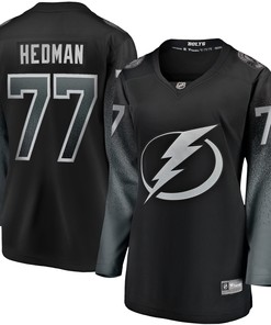 Victor Hedman Tampa Bay Lightning Fanatics Branded Womens Alternate Premier Breakaway Jersey - Black Nhl - Robokeg