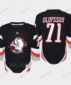 Victor Olofsson 71 Buffalo Sabres 2022-23 Goathead Third Player Youth Jersey Black - Robokeg