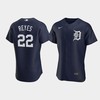 Victor Reyes 22 Detroit Tigers Team Logo Navy Alternate Jersey - Robokeg