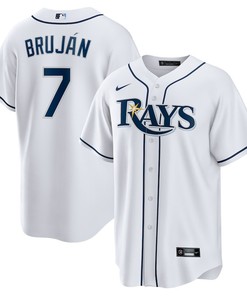 Vidal Bruján 7 Tampa Bay Rays Home Team Men Jersey - White - Robokeg