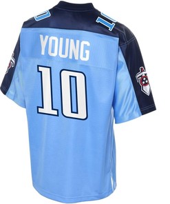 Vince Young Tennessee Titans Nfl Pro Line Retired Player Jersey - Navy - Robokeg