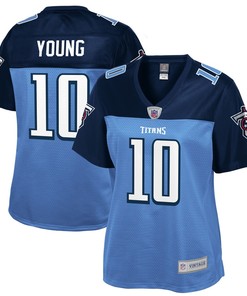 Vince Young Tennessee Titans Nfl Pro Line Womens Retired Player Jersey - Navy - Robokeg