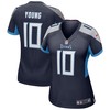 Vince Young Tennessee Titans Womens Game Retired Player Jersey - Navy Nfl - Robokeg