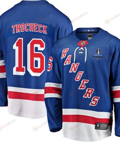 Vincent Trocheck 16 New York Rangers Stanley Cup 2023 Playoffs Patch Home Breakaway Men Jersey - Blue - Robokeg