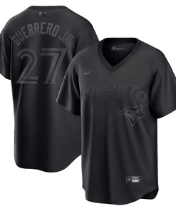 Vladimir Guerrero Jr. Toronto Blue Jays Pitch Black Fashion Replica Player Jersey - Black Mlb - Robokeg