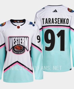 Vladimir Tarasenko 91 St. Louis Blues 2023 All-Star Game Jersey White Equipment - Robokeg