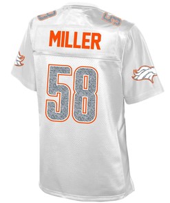 Von Miller Denver Broncos Nfl Pro Line Womens White Out Fashion Jersey - White - Robokeg