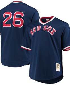 Wade Boggs Boston Red Sox Mitchell & Ness Big & Tall Cooperstown Collection Mesh Batting Practice Jersey - Navy Mlb - Robokeg