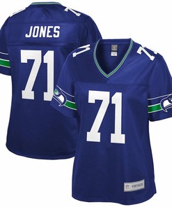 Walter Jones Seattle Seahawks Nfl Pro Line Womens Retired Player Jersey - Royal - Robokeg