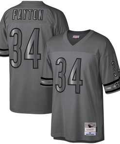 Walter Payton Chicago Bears Mitchell & Ness 1985 Retired Player Metal Legacy Jersey - Charcoal Nfl - Robokeg