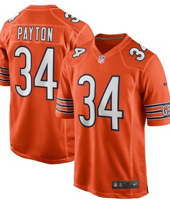 Walter Payton Chicago Bears Retired Player Jersey Orange Nfl - Robokeg
