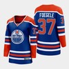 Warren Foegele Edmonton Oilers 37 2022-23 Home Women Premier Breakaway Player Jersey Royal - Robokeg
