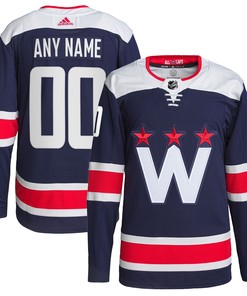 Washington Capitals Adidas Alternate Authentic Pro Custom Jersey - Navy Custom Jerseys Nhl - Robokeg