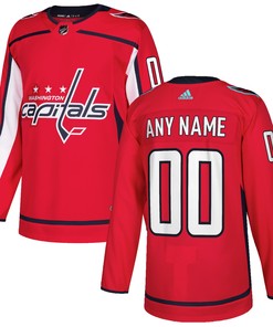 Washington Capitals Adidas Authentic Custom Jersey - Red Custom Jerseys Nhl - Robokeg