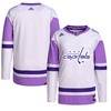 Washington Capitals Adidas Hockey Fights Cancer Primegreen Authentic Blank Practice Jersey - White/purple Nhl - Robokeg