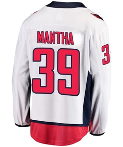 Washington Capitals Anthony Mantha 39 Away 2022 Stanley Cup Playoffs Breakaway Men Jersey - White - Robokeg